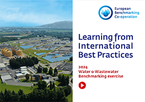 Logo of European Benchmarking Co-operation. Learning from International Best Practices. 2024 Water & Wastewater Benchmarking exercise.